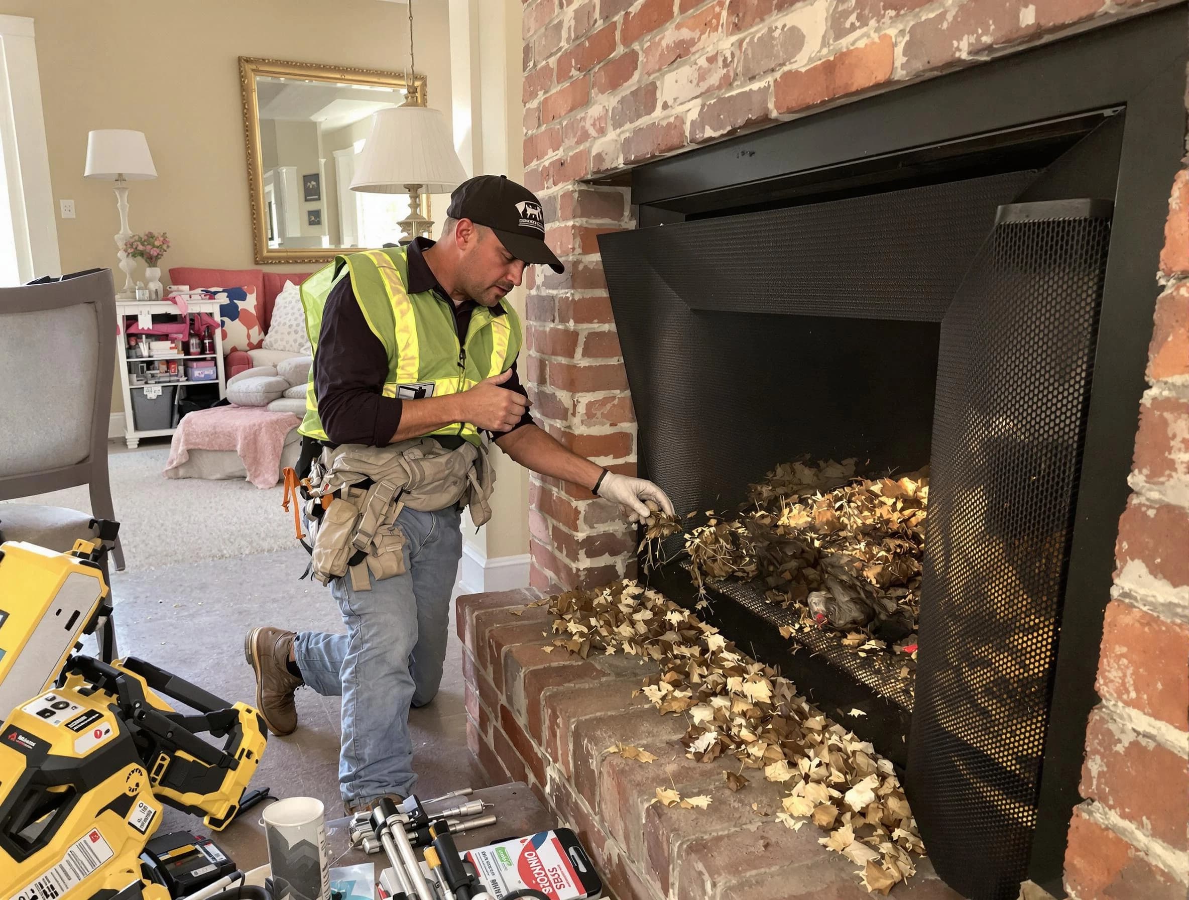 Safe screening installation by Lawrenceville Chimney Sweep in Lawrenceville, GA