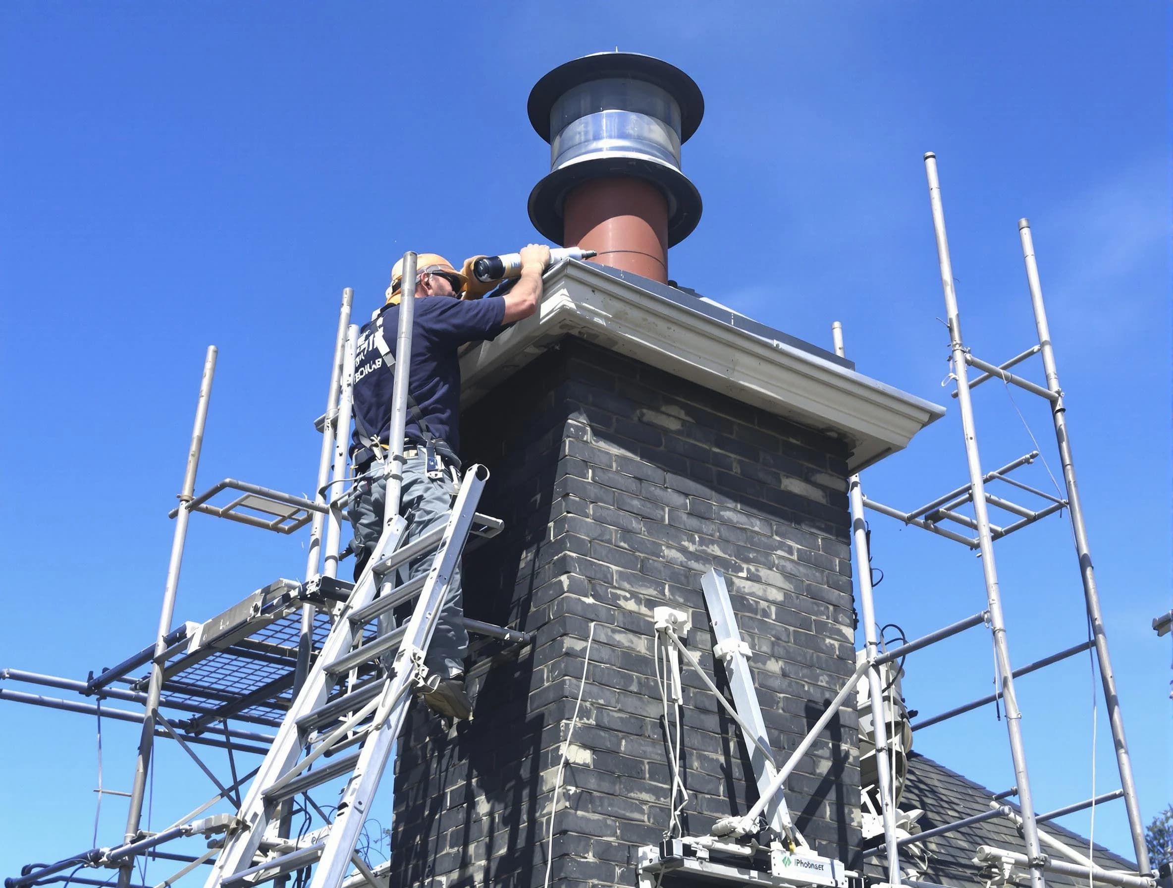 Sturdy chimney crown finished by Lawrenceville Chimney Sweep in Lawrenceville, GA