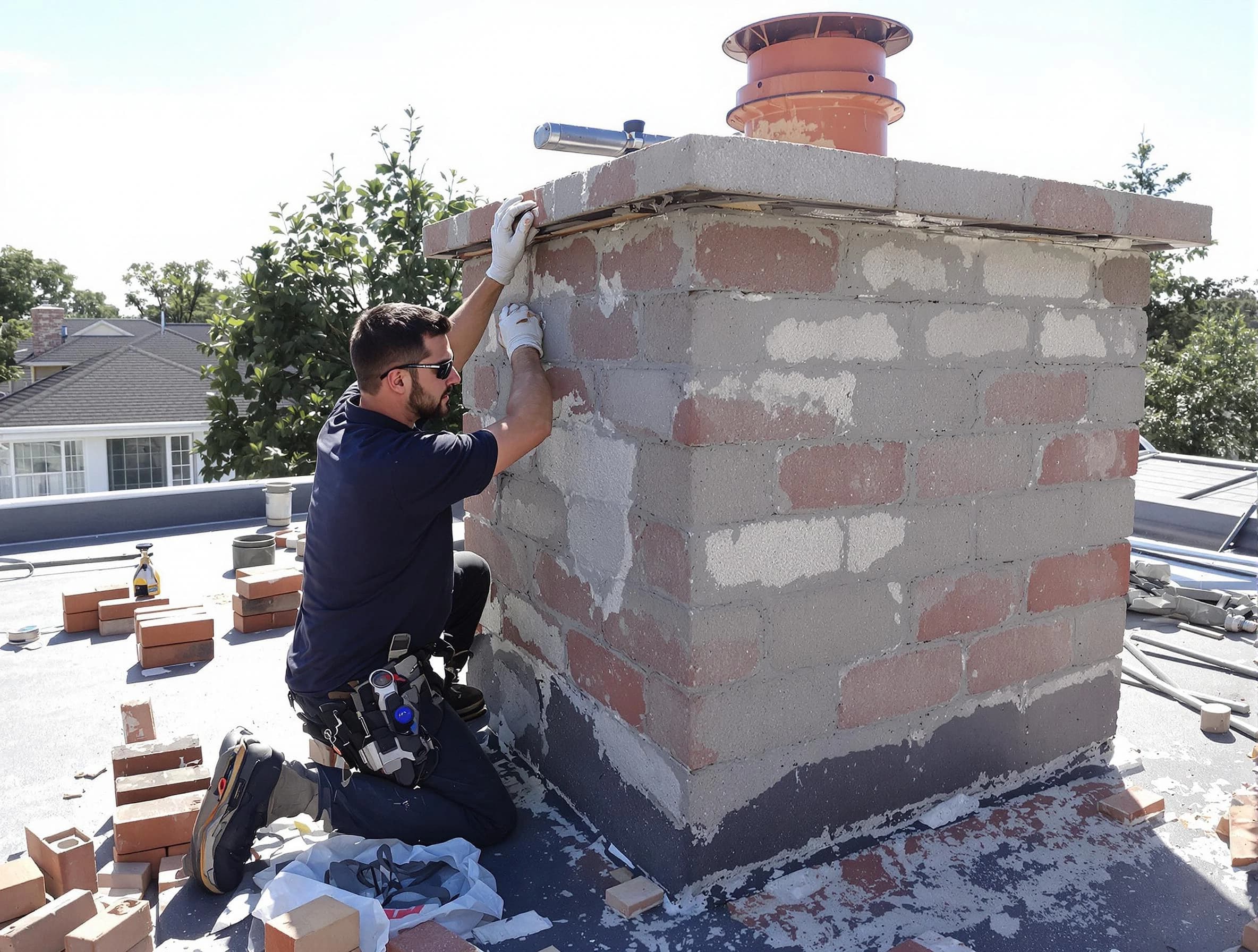 Advanced chimney repair process by Lawrenceville Chimney Sweep in Lawrenceville, GA