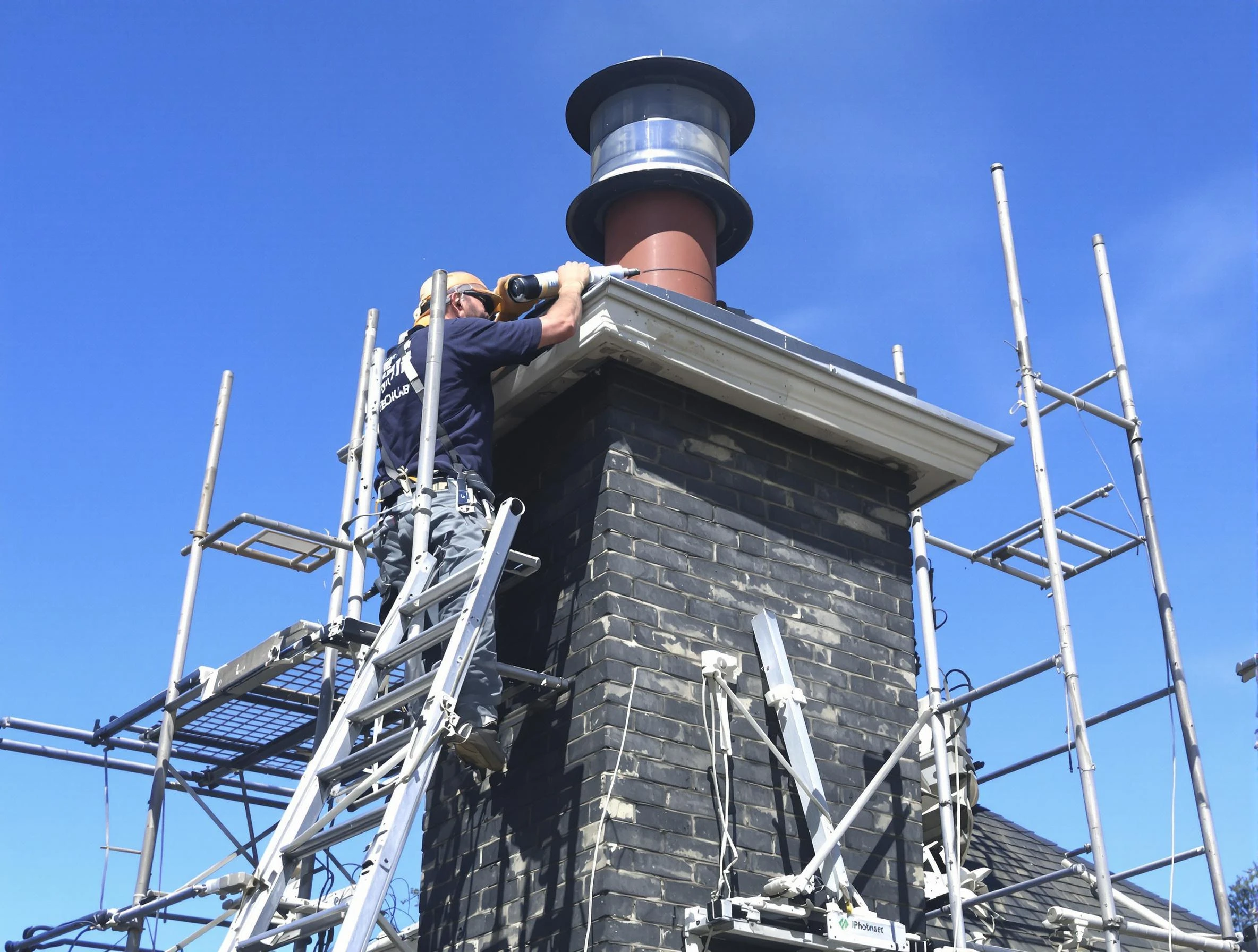 Sturdy chimney crown finished by Lawrenceville Chimney Sweep in Lawrenceville, GA
