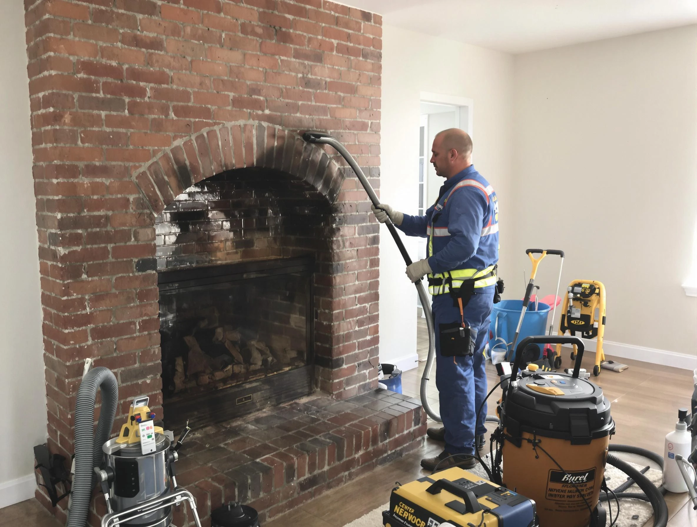Lawrenceville Chimney Sweep expert performing detailed chimney sweep in Lawrenceville, GA